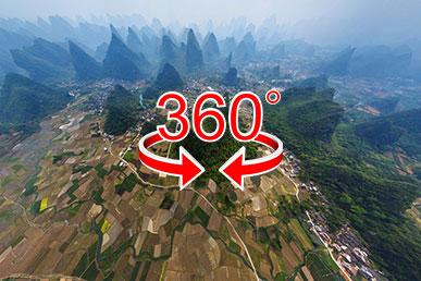 Hutan batu Guilin di Cina | Tur virtual