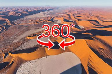 Neobvyklá poušť Namib v Namibii | Virtuální prohlídka