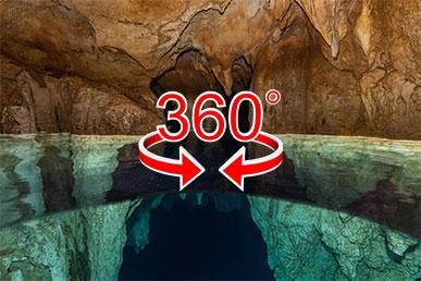 Splendida grotta sottomarina di candelabri a Palau | Tour virtuale