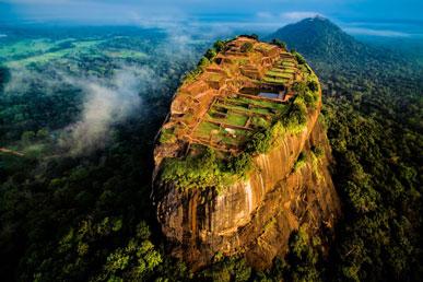 Incrível Lion Rock no Sri Lanka