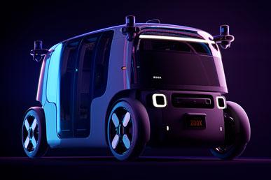 Zoox – robot taxi conceptuel à quatre places