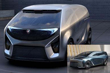 Koncepční vůz Smart Pod a koncepční vůz GL8 Flagship od Buicku