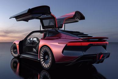 DeLorean Alpha5 electric concept from Back to the Future