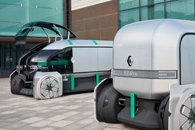 A Renault EZ-PRO egy koncepcionális robo-autó rakományszállításhoz