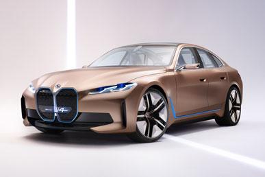 BMW Concept i4는 최초의 순수 전기 쿠페입니다.