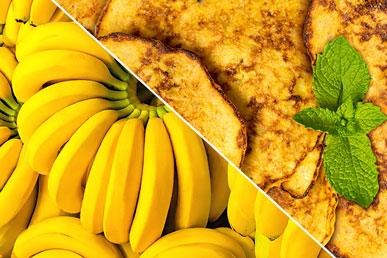 What dishes are prepared from bananas around the world