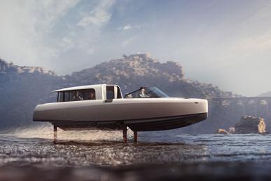 Candela P-8 Voyager – an electric boat that flies over water